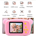 1200W 1080P HD Digital Mini Kids Camera Bear Cartoon Video Photo Display Toys Outdoor Photography Props for Child Christmas Gift