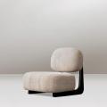 Moderne minimalistische Ash Wood Base Accent Chair