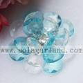 54MM Handmade Plastic Two Tone Jewelry Making Beaded Flower