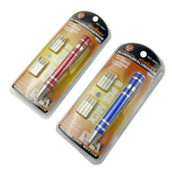 Multi-Function 8-Head Screwdriver: Combining Phillips and Cross Types for Home Hardware and Telecommunication Needs