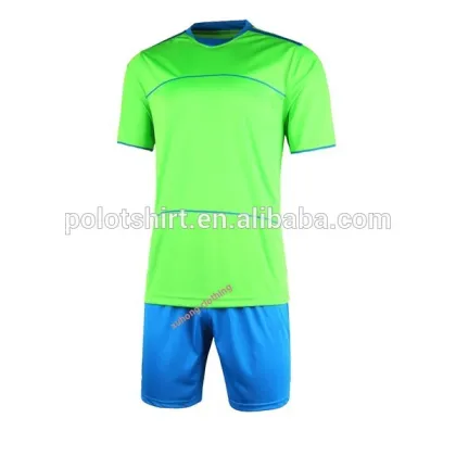 football tracksuit soccer jerseys and pants green and gold color