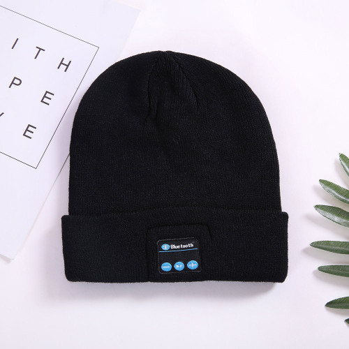 Topi Beanie Rajut Musim Dingin Headphone Topi Beanie Bluetooth
