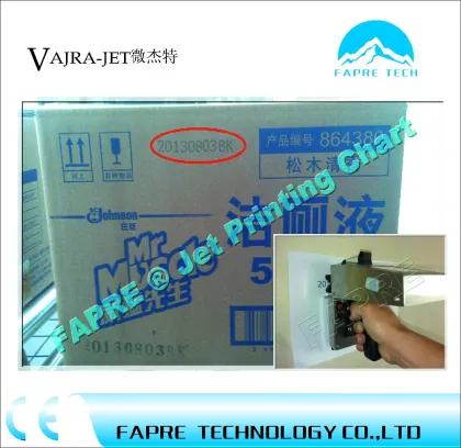 S480K TIJ expiry date printing machine/inkjet printer/handheld inkjet printer/portable inkjet printer