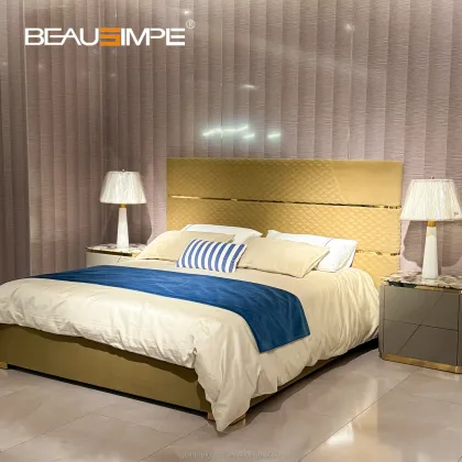 Modern Italian Luxury Double King Size Bed