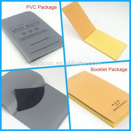 China Factory Supplier Beauty Skin Care Products Natural Hemp Facial Tissue Oil Blotting Paper