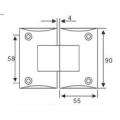 Glass Hinge for Shower Curved sharp corner 135 degree glass shower hinge Factory