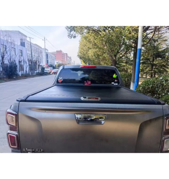 Penutup tonneau yang boleh ditarik balik untuk aksesori trak pikap aluminium isuzu dmax