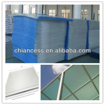 Light control polycarbonate pc sheet with two side UV protection