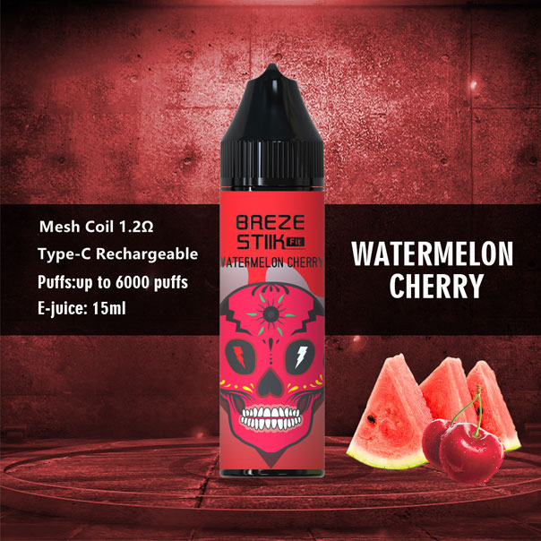 Breze Stiik Fit Disponível Vape Ejuice Bottle 6000puff