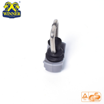 Plastic Base Single Stud Fitting With Steel D Ring