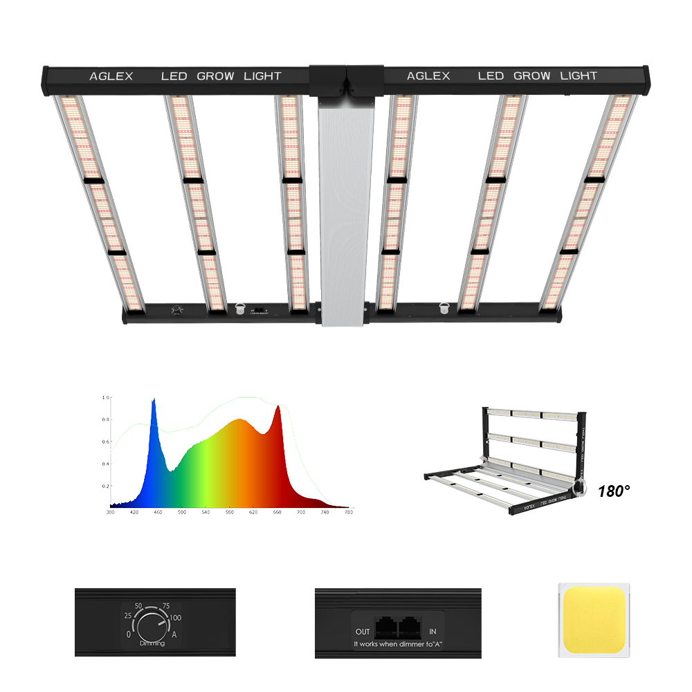 AGLEX High Intensity 720w Grow Light LED for Plant Merdical Indoor Plant Dimmable Bar Led Grow Light with UV IR