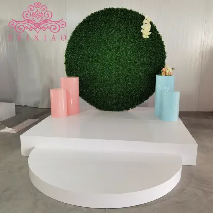 PVC Acrylic Square White Dance Floor for Wedding Stage