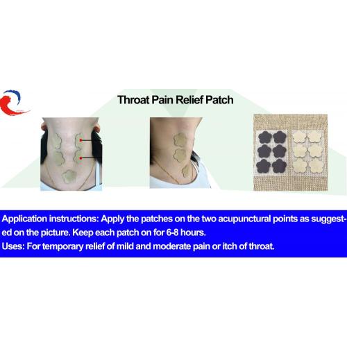 喉の痛み緩和パッチ（かゆみのため）
