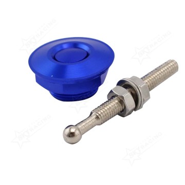 Universal 32mm Push Button Billet Hood Pins Lock Clip Kit for Car Engine Bonnet