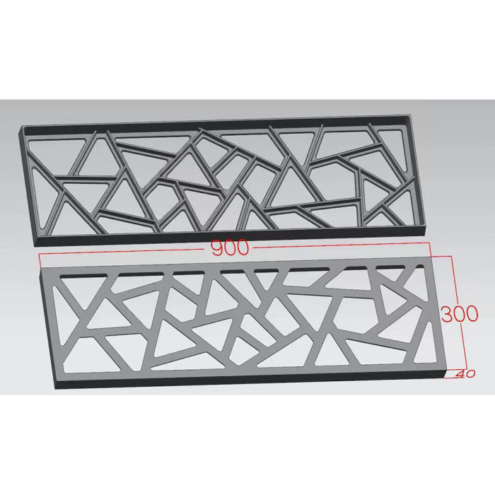C250 900x300mm Ductile Iron Rainwater Grating