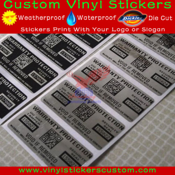 Matt Silver Polyester Sticker