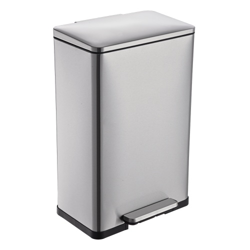 46L Stainless Steel Rectangle Kitchen Trash Can