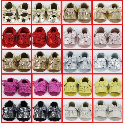wholesale top sale factory colorful shape soft flat Fashion embroidered baby shoes