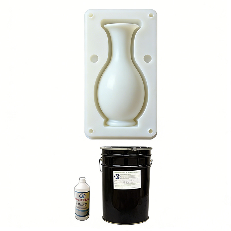 Condensation curing silicone mold rubber