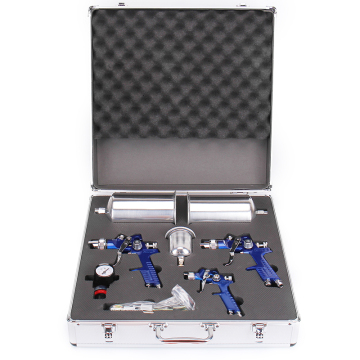 8pcs H827+Hvlp Kit di pistola a spruzzo automobilistico HVLP - Set di strumenti di pittura professionale