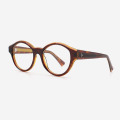 Round Bevel Acetate Unisex Optical Frames 23A3195