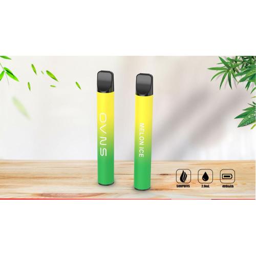 500 Puffs 2,0 ml de charutos eletrônicos descartáveis