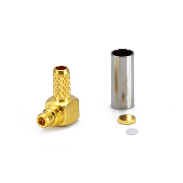 Conector MMCX macho de ángulo recto de 90 grados