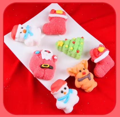 Wholesale Custom Mini Sweet Christmas Gift Wrap Spicy Gummy Marshmallow - Halal Ingredients