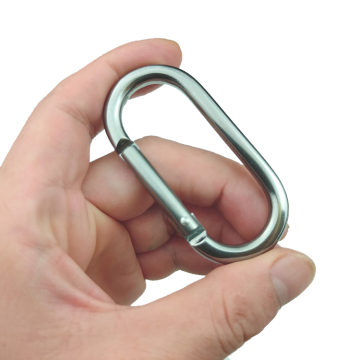 Laser Logo Oval Carabiner - Lightweight Aluminum Alloy for Backpacks and Outdoor Activities