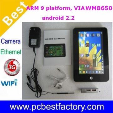 cheap VIA8650 android 2.2 tablet pc
