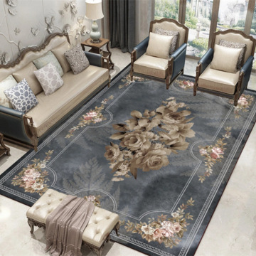 Luxury Golden Large Size Area Rugs for Living Rooms and Hotels