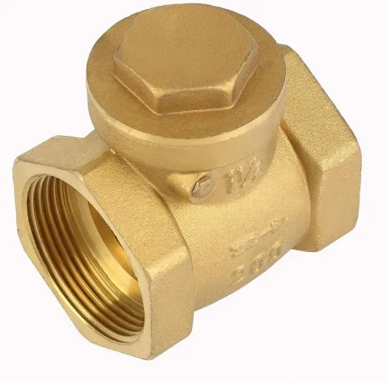 1" Threaded Brass Swing Check Valve
