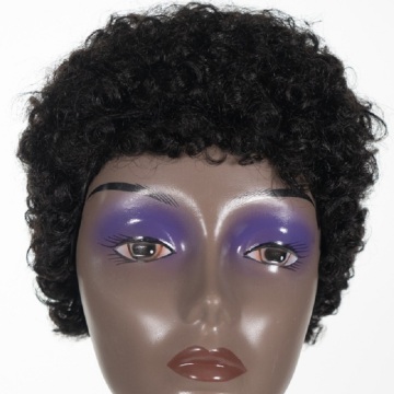 Wholesale different curly Virgin Brazilian human hair headband wig