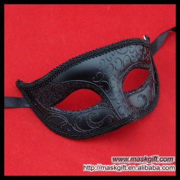 Hot Sell Fashion Wholesale Solid Black Venetian Venice Carnival Masquerade Party Mask