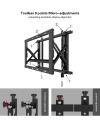 Tolak laras dalam pop keluar video dinding gunung pendakap LED LCD TV Mount articulating untuk skrin rata 30-70 inci