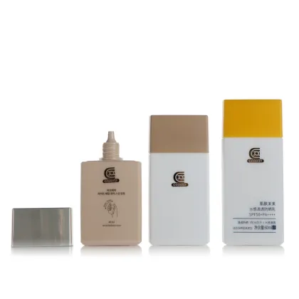 Custom Square Plastic Tubes for Sunscreen & Cosmetics Packaging