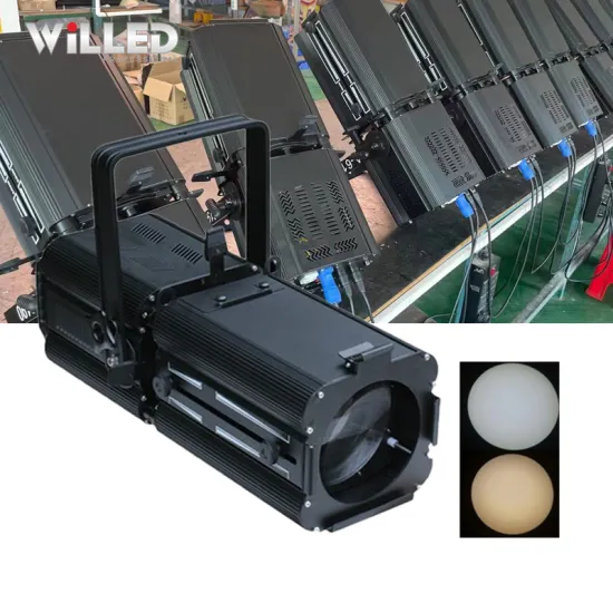 200W LED Ellipsoidal Light with Fresnel Lens for Theater and Concert Events