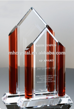 Red Crystal Tower Award Trophies MH-J0788