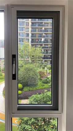 Window screen integrated window(outward opening system)