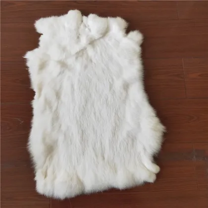 Rabbit Skin Fur Pelt Tanned Domestic Rabbit Hide