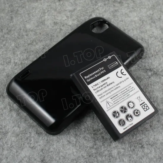 For LG Optimus Black P970 extended battery with free back cover door ,3.7V 3500mAh, Made in china