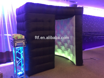 high quality black inflatable cube bubble advertising booth tent