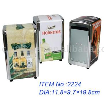 Square Napkin Dispenser holder tin holder