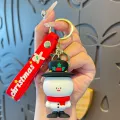 Праздничный брелок из ПВХ с дизайном снеговика
