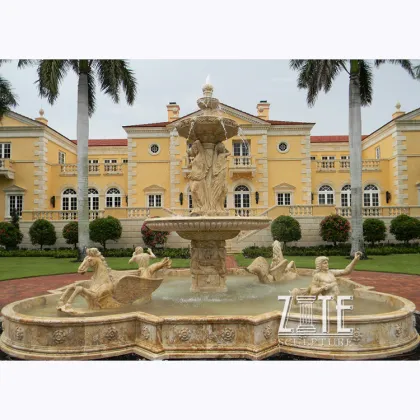 garden landscape decorative drinking marble fountains