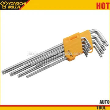 extra long type 9pcs star key wrench set