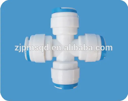 Union cross quick connect water fittings,quick fitting,plastic water adapter