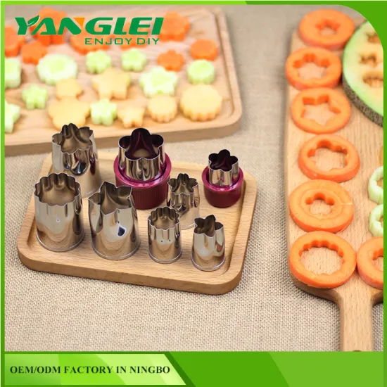 Flower Star Shape Vegetable Fruit Cutter Mold Mould Slicer Stainless Steel Shredder for cake cookie sushi biscuit food