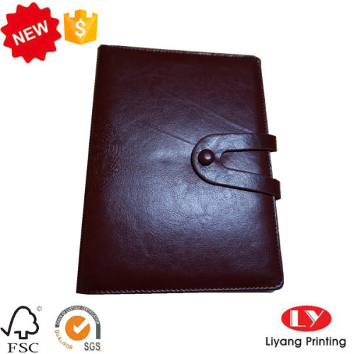 Leather Customized Office Notebook with Pocket