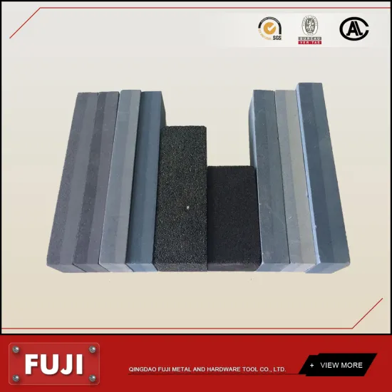 Two sided aluminium oxide sharpening black carbon abrasive whetstone oil stone